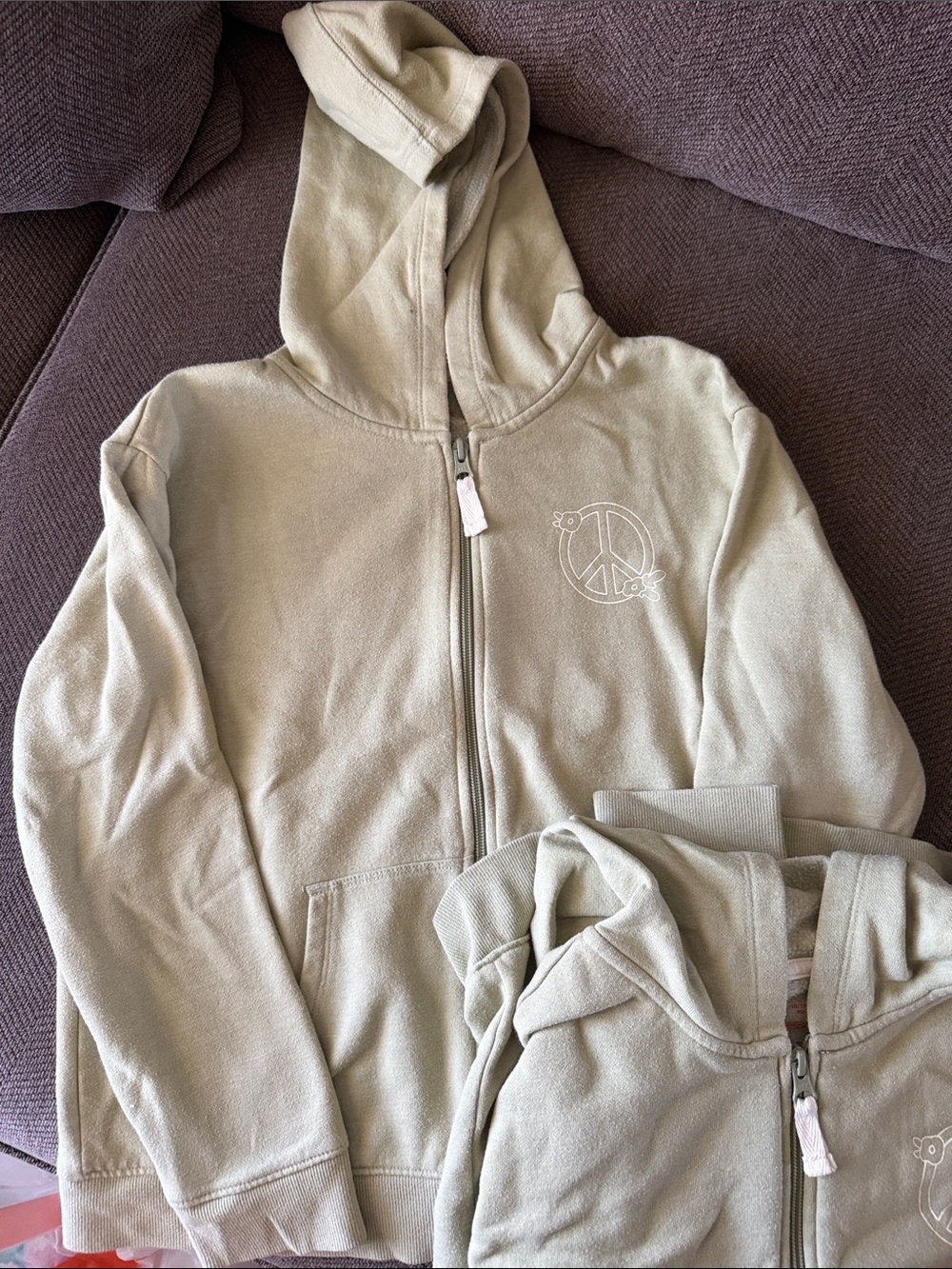Cat & Jack Light Sage Full‑Zip Hoodie Jacket